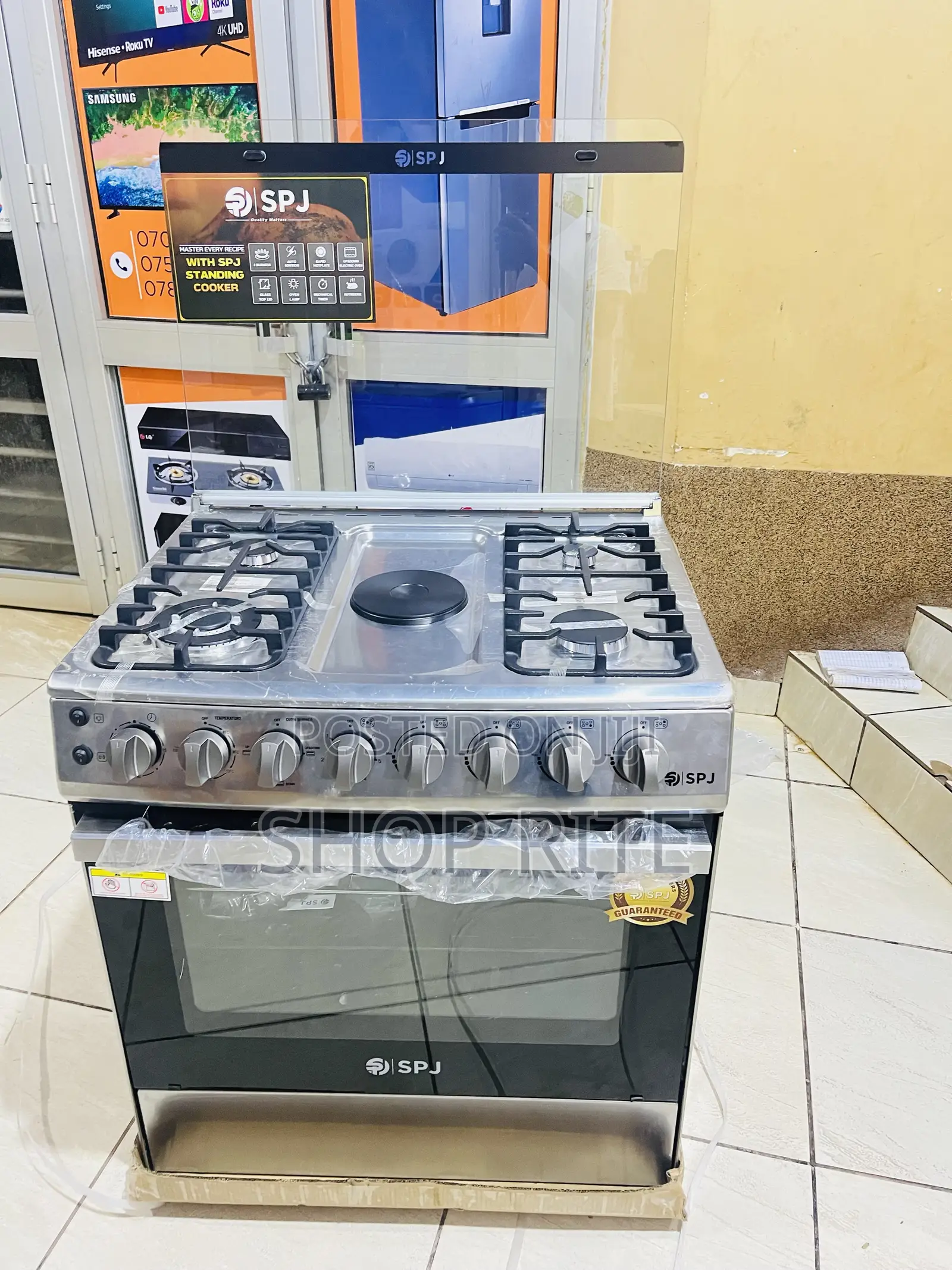 SPJ Electric 4 Gas Cooker 3 Yrs Warranty