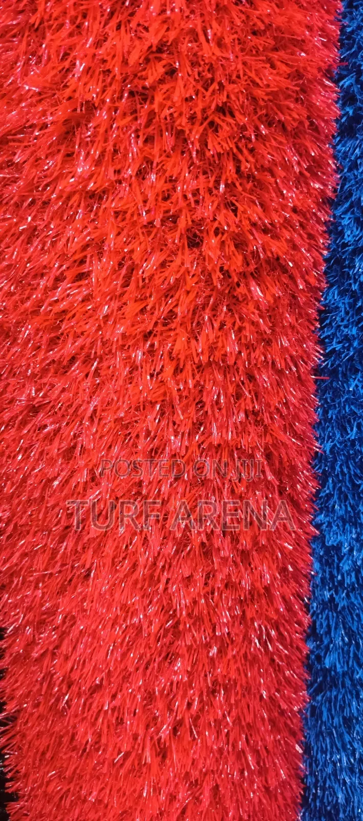 Artificial Turf-Red /Blue Turf/ Black