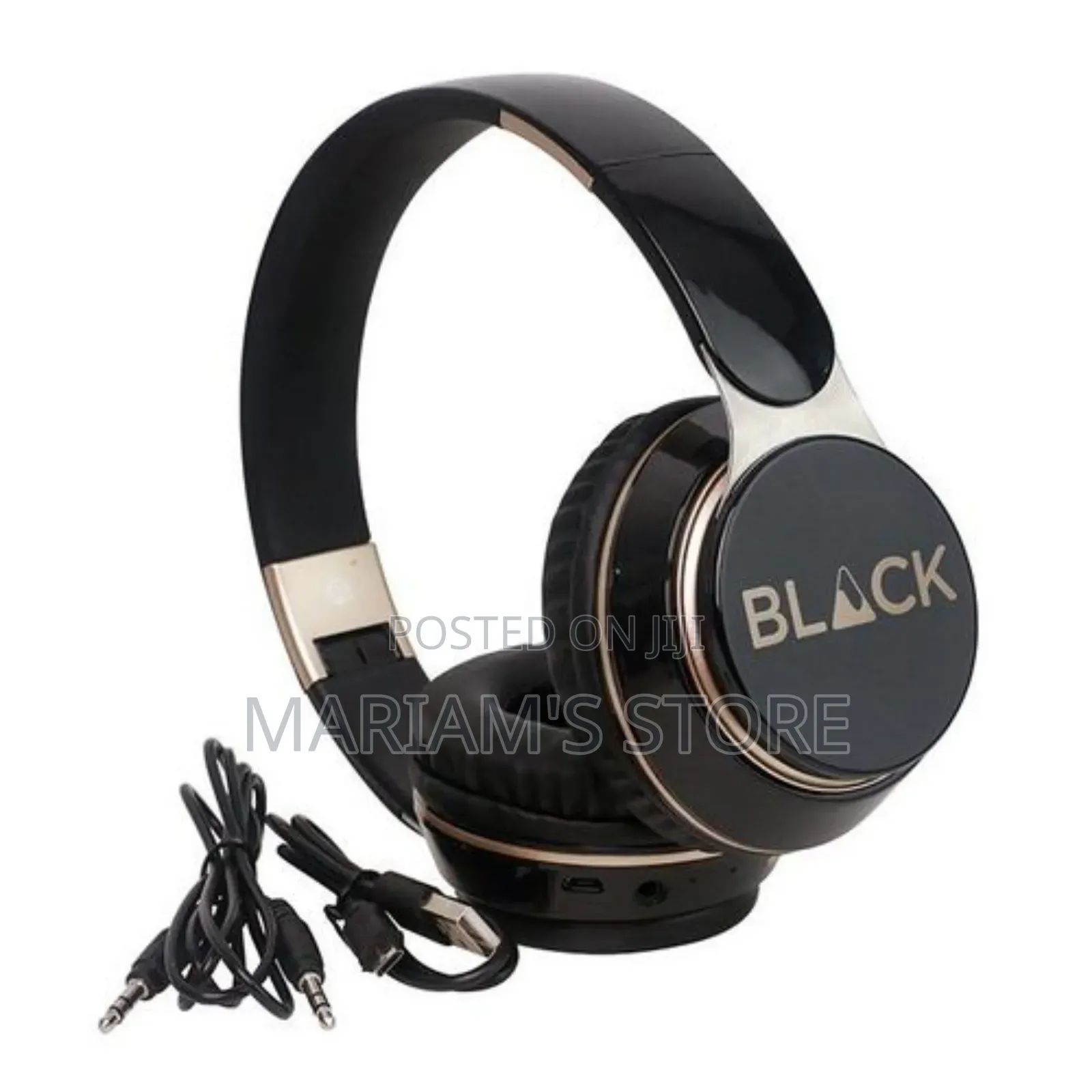 Black Bass Head 2 Wireless Foldable Bluetooth Headphone