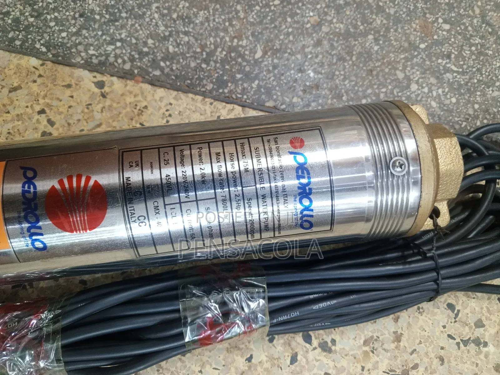 75m Submersible Water Pump (248feet) Pedrollo