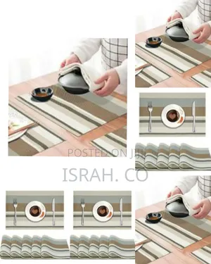 6 PCS Table Mats With a Runner