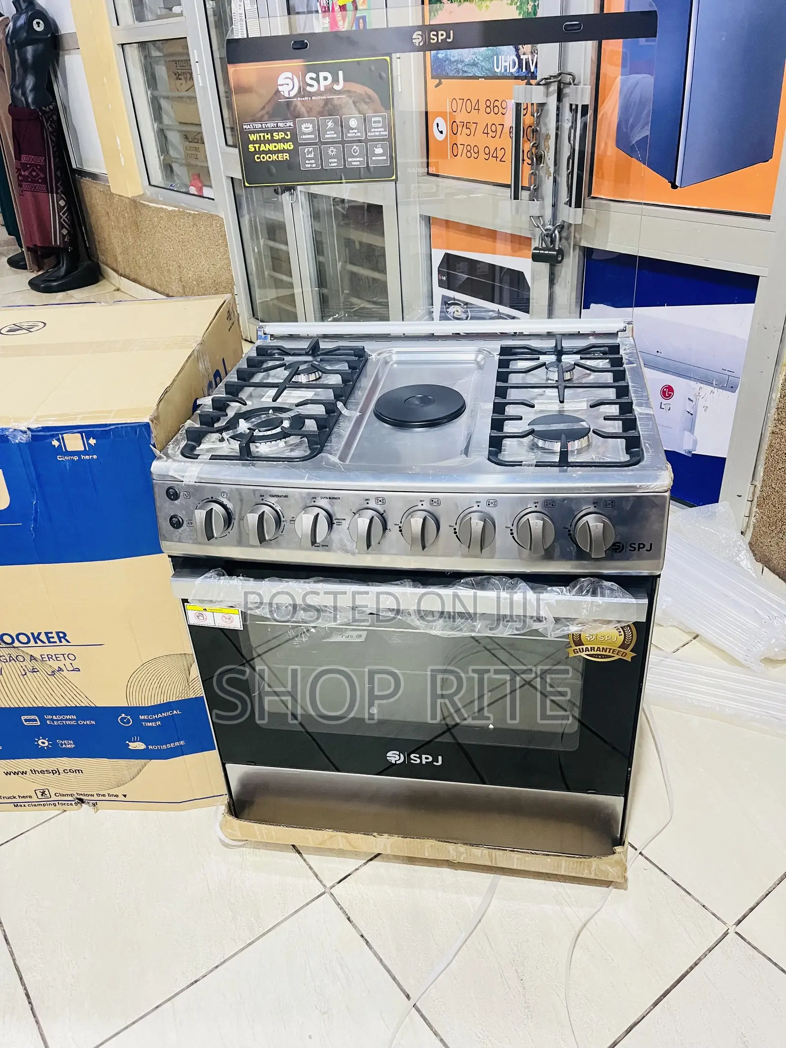 SPJ 4gas 1 Electric New Cooking Cooker Brand New