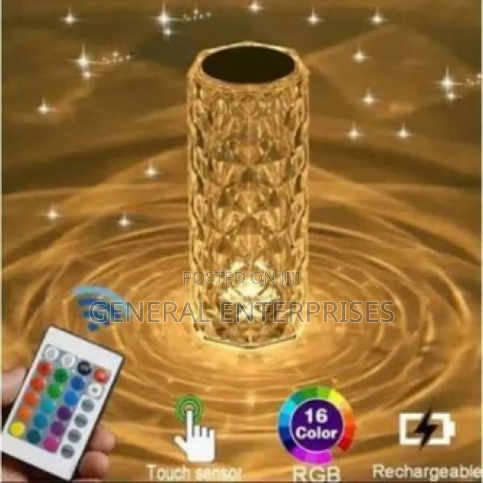 Crystal-Like RGB Table Lamp