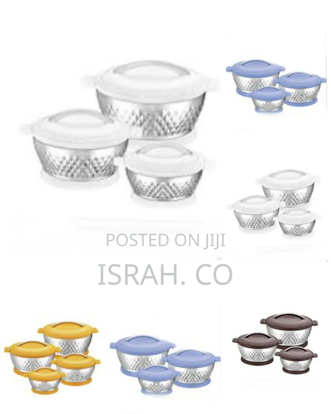 3 PCS Insulated Hot Pot Dishes Food Warmer Casseroles
