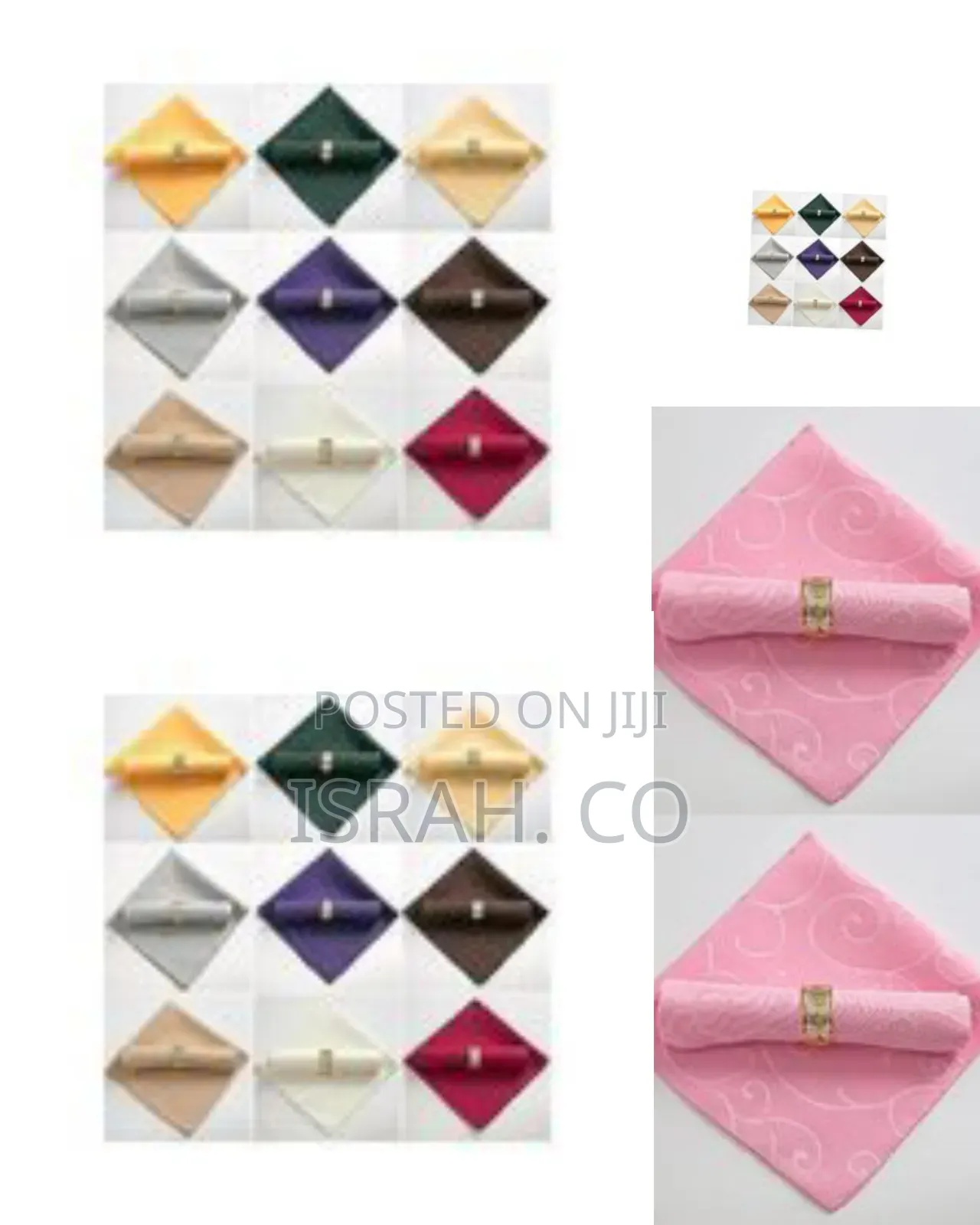10-Piece Set of Premium Fabric Napkins