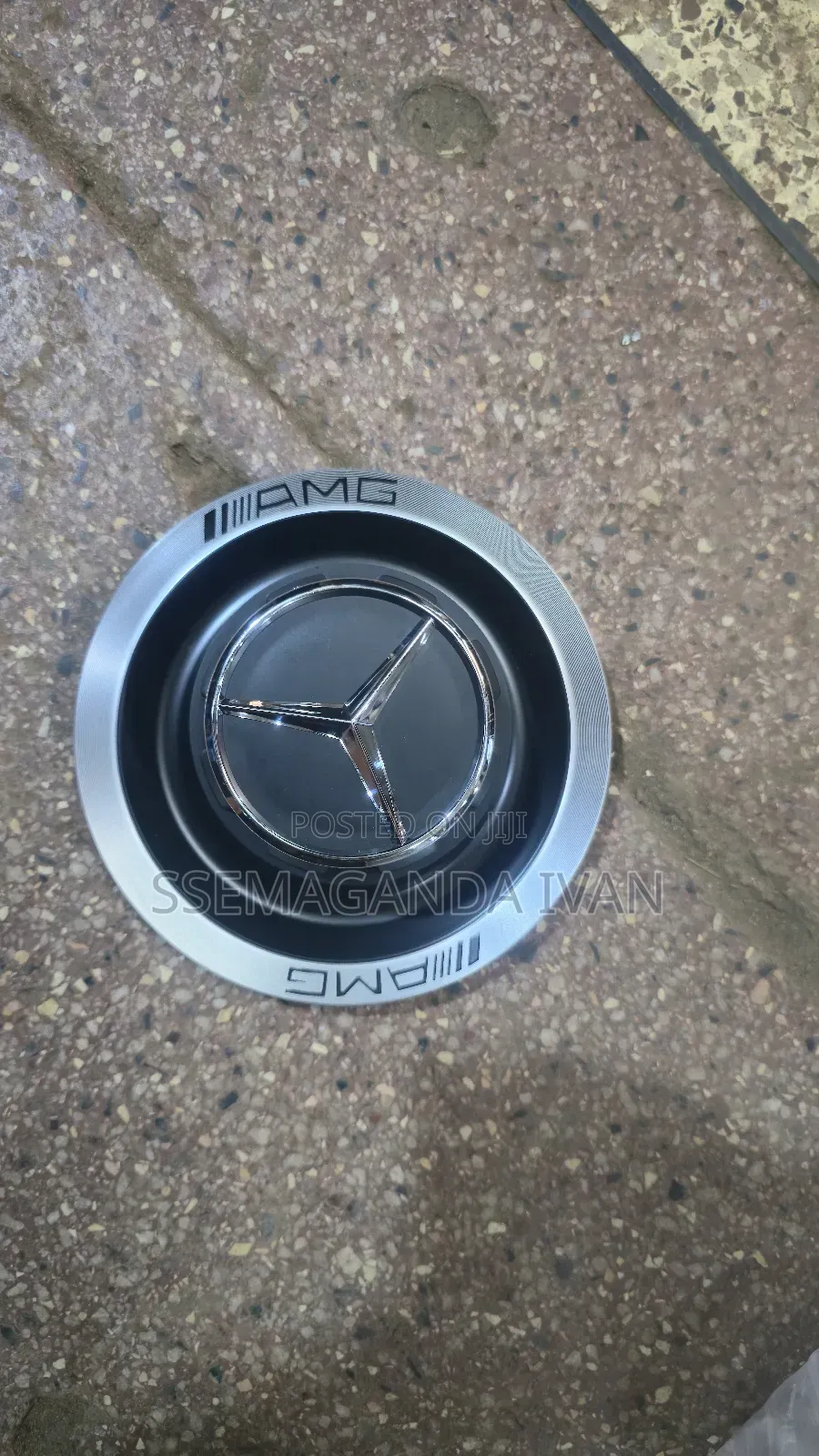 Mercedes-Benz Silver Black Centre Rim Caps