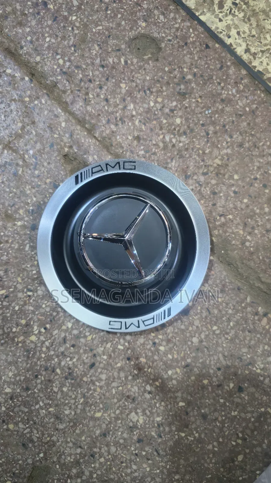 Mercedes-Benz Silver Black Centre Rim Caps