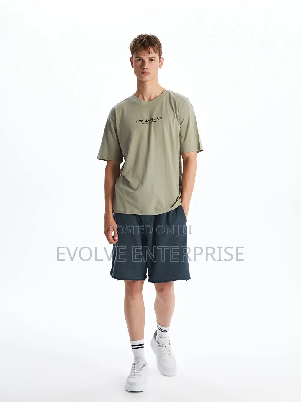 Xside Crew Neck Printed Jersey Men's T-Shirt