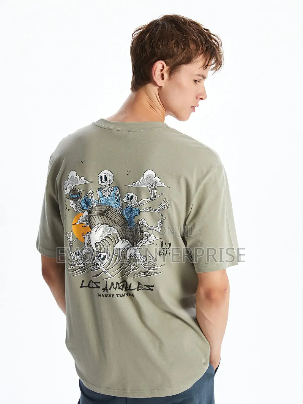 Xside Crew Neck Printed Jersey Men's T-Shirt