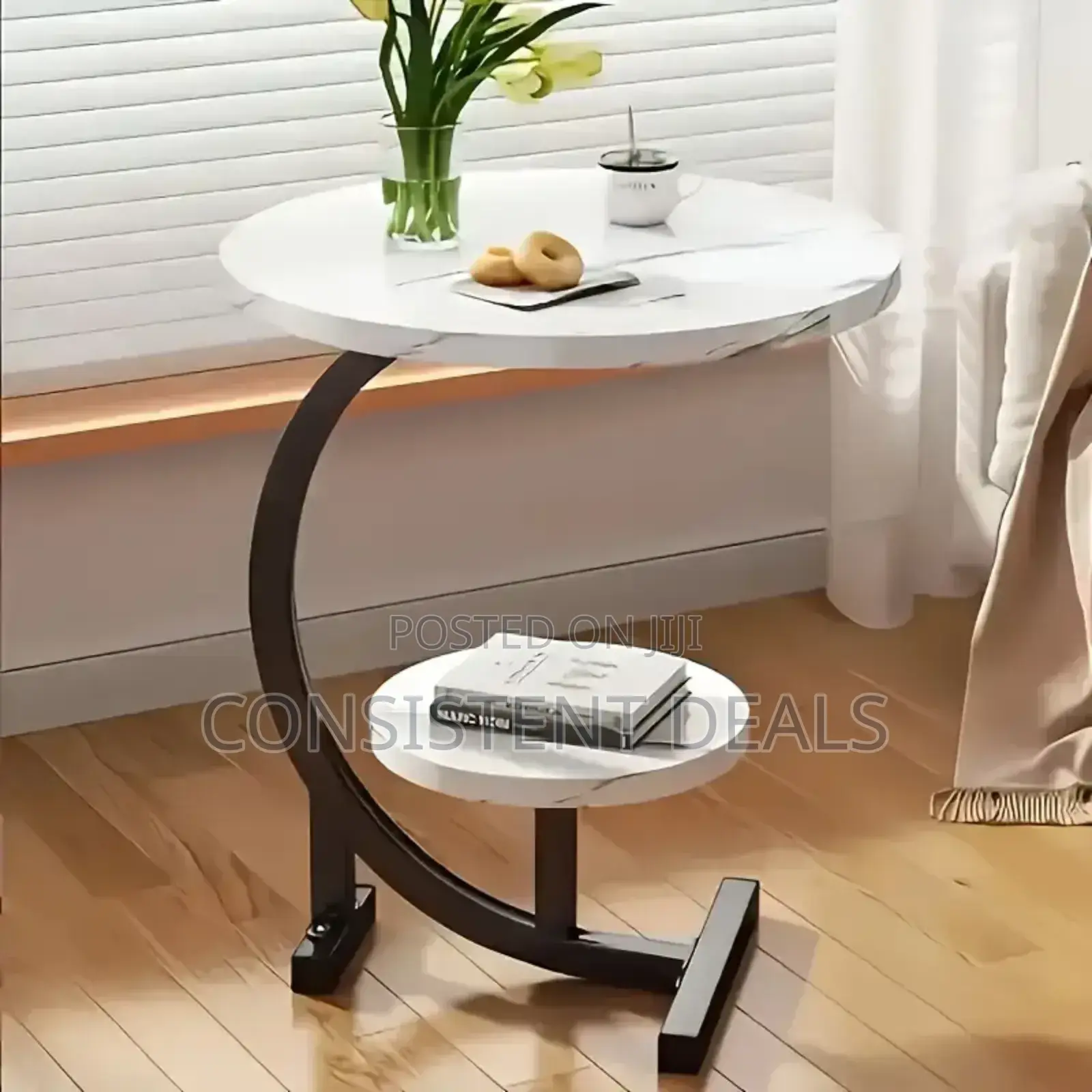Sofa Side  C Shape Coffee  Table