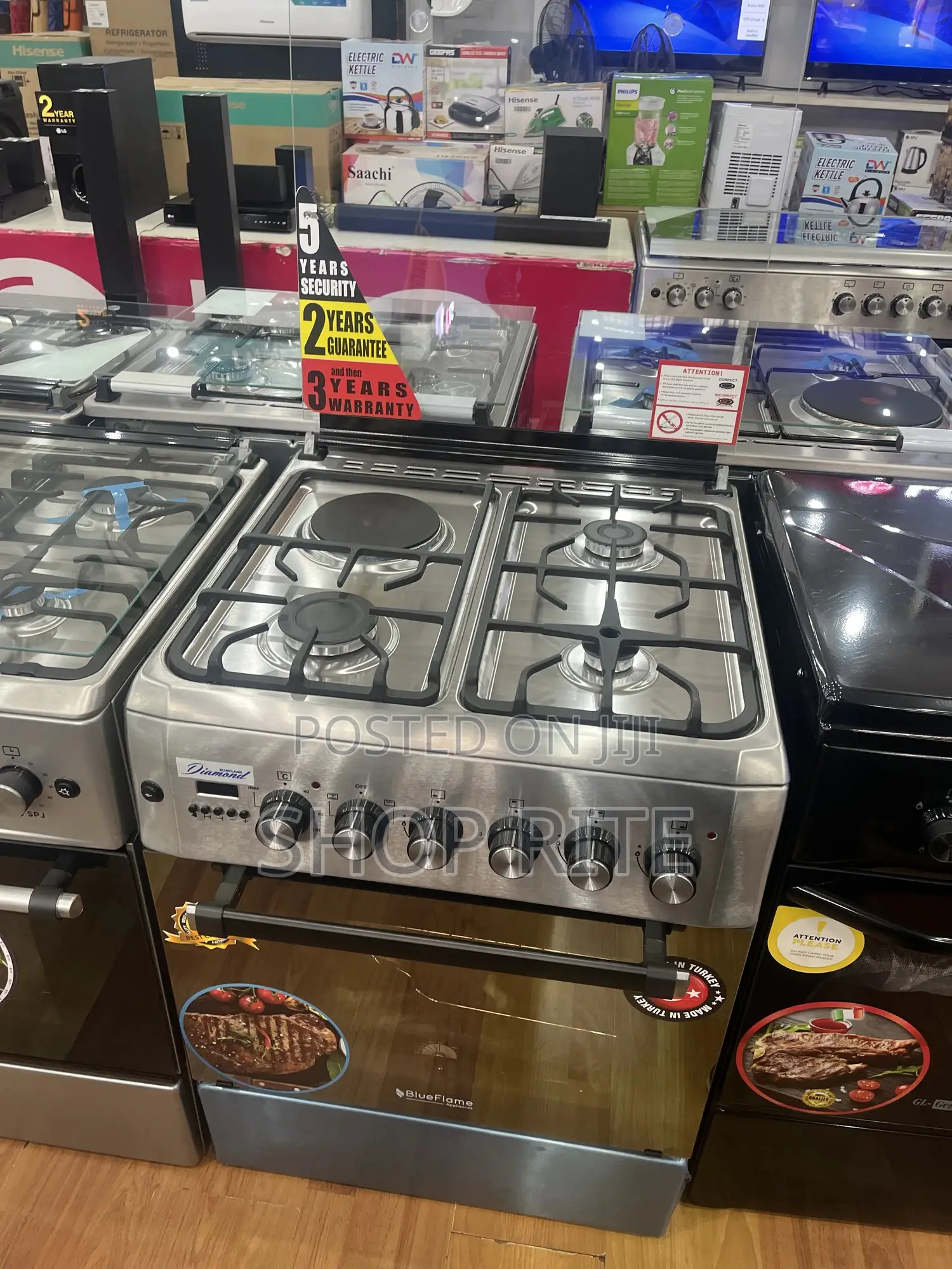 Blueflame Diamond 3gas 1 Electric Cooker With Turbo Fan