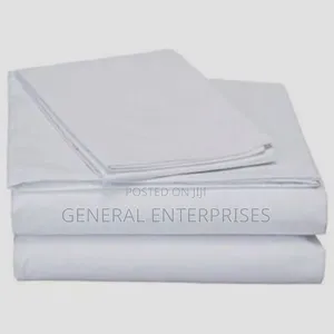 4-Piece White Cotton Sheet Set