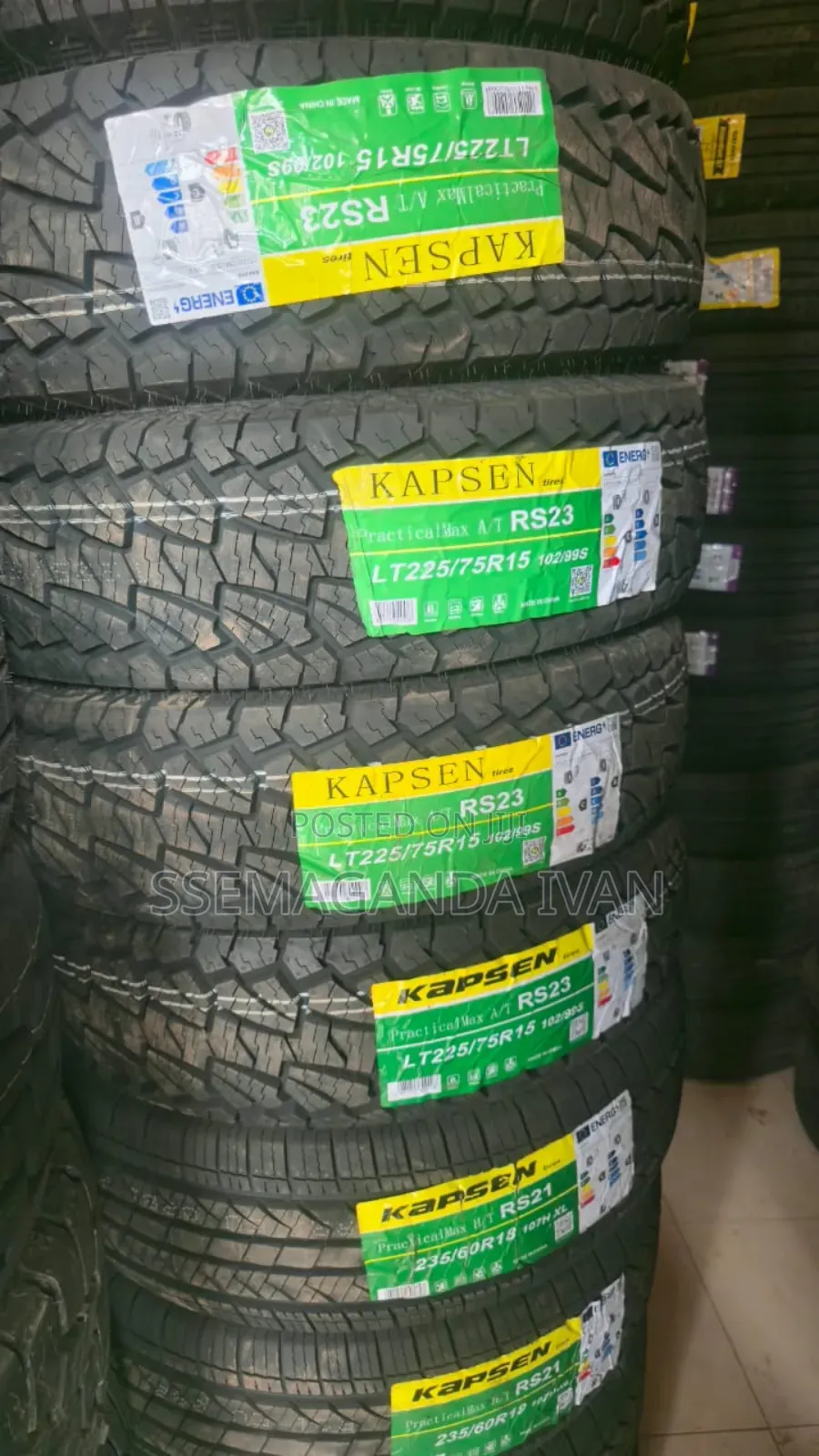 225/75r15 a/T Kapsen White Words