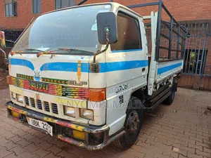 White Isuzu Truck