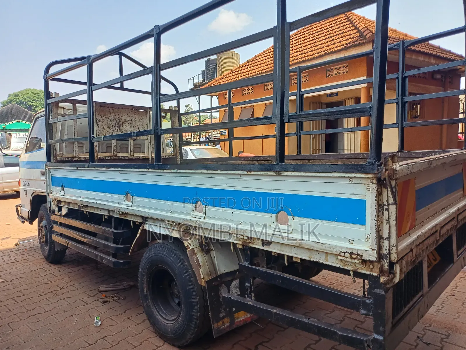 White Isuzu Truck