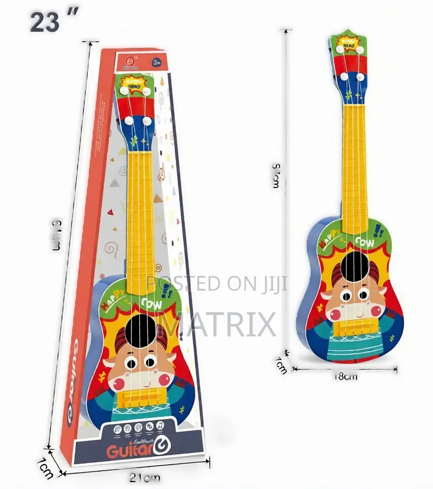 Cow Print Kids Beautiful Learners Guitar