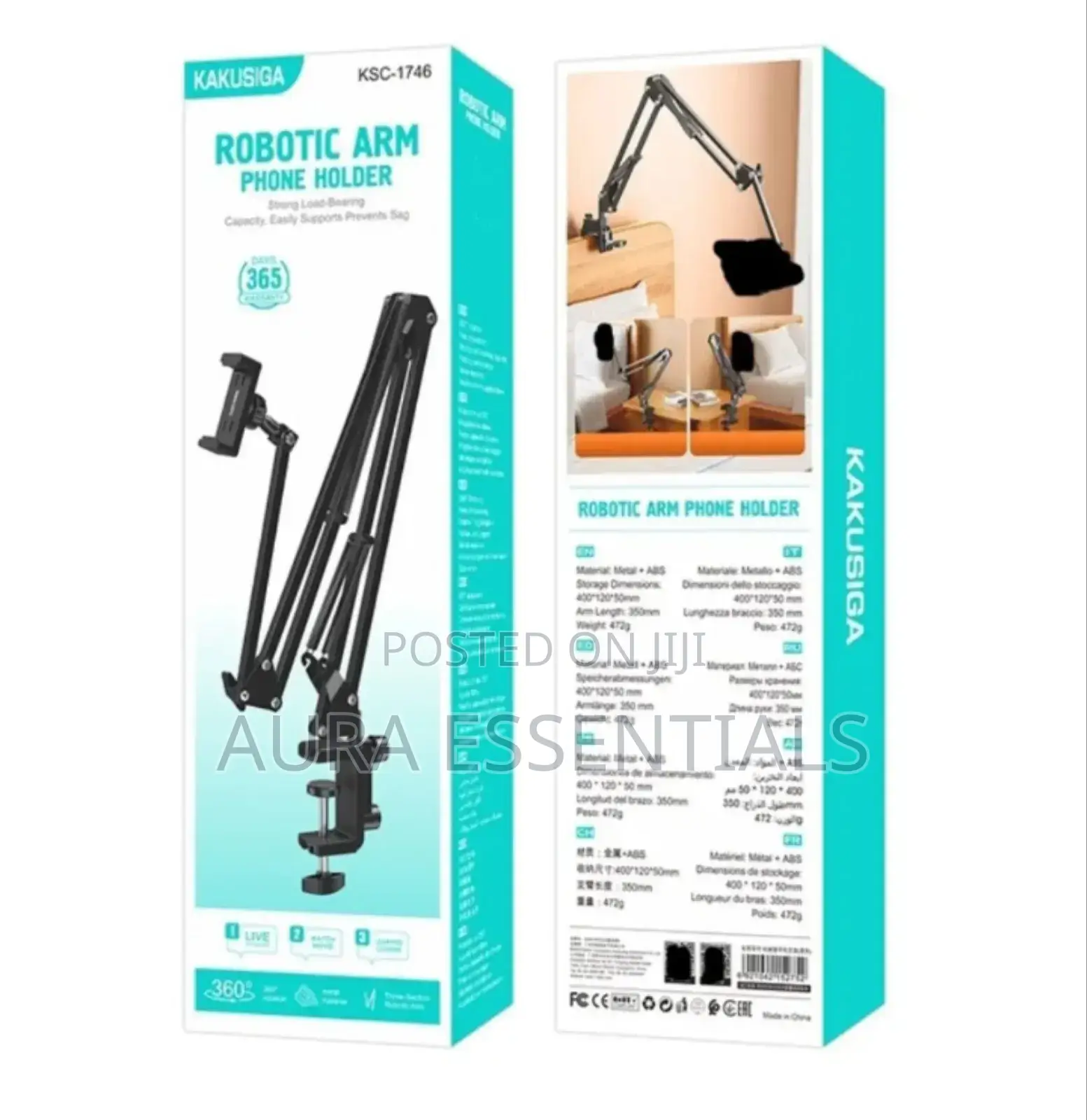 Robotic Arm Phone Holder Clamp