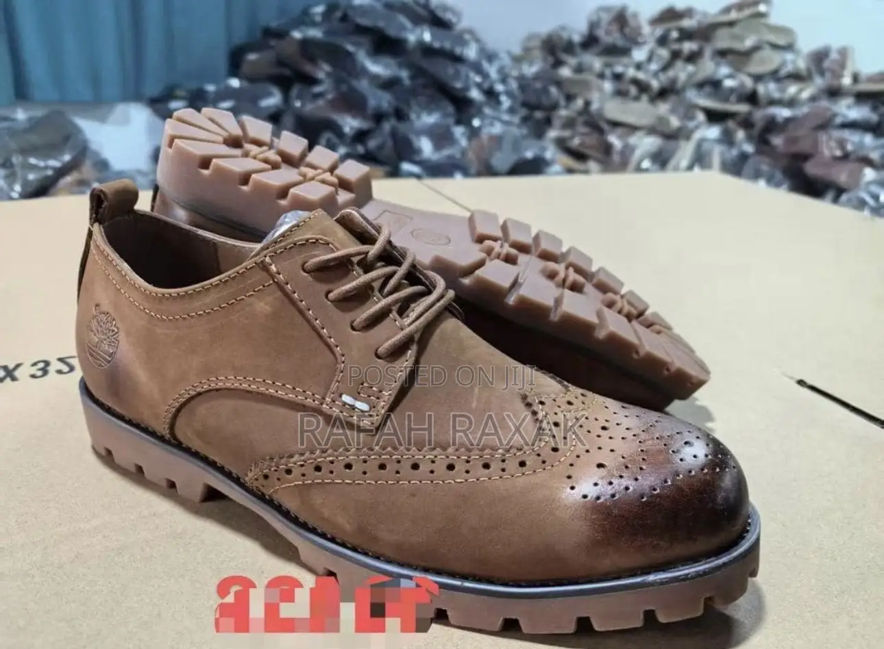 Original Men’S Brown Timberland Oxford Casual Leather Shoes
