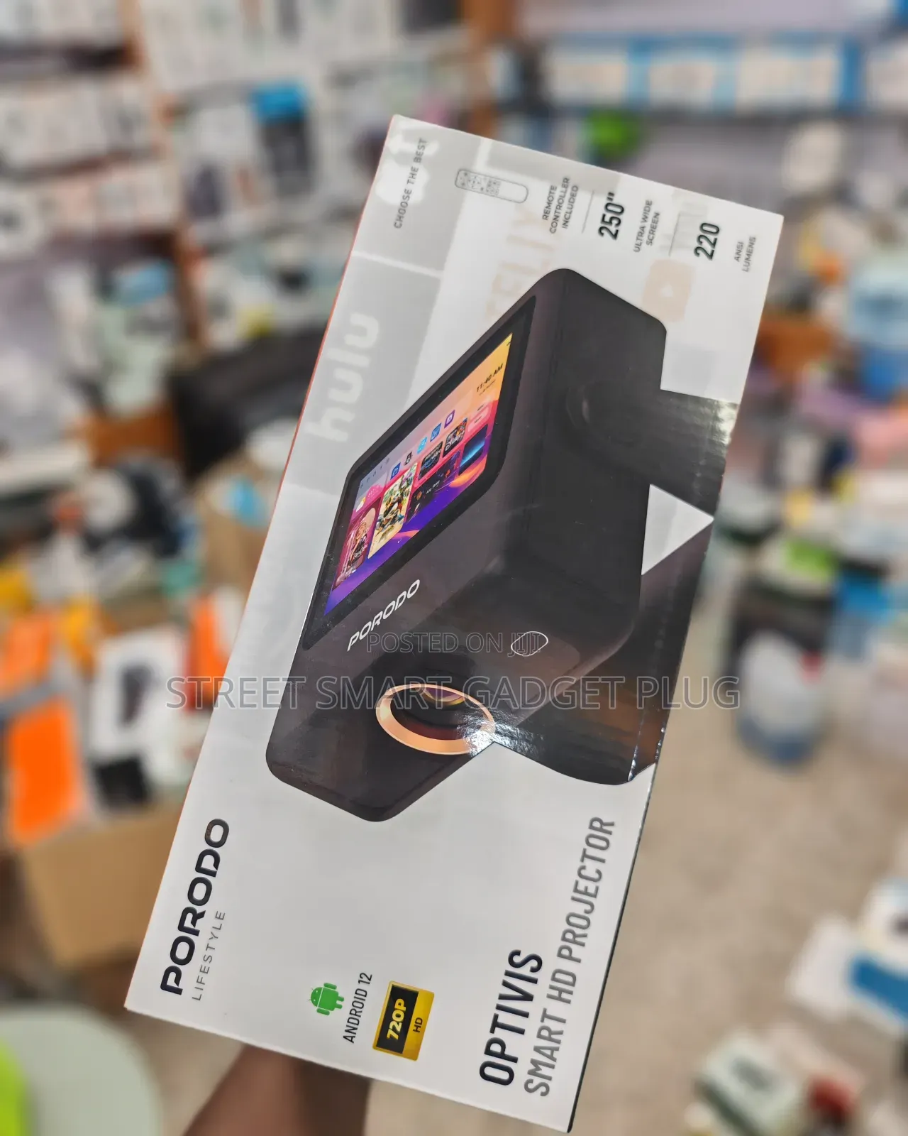 Porodo Optivis Smart Hd Projector