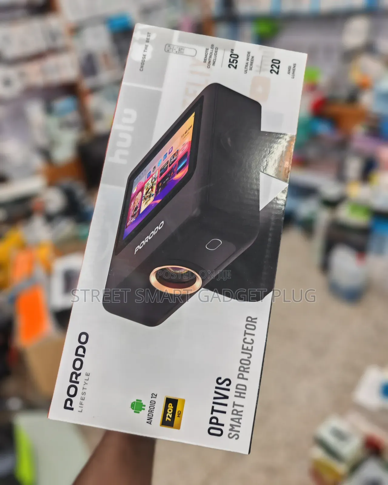 Porodo Optivis Smart Hd Projector