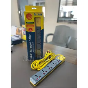 Dr. Volt 5- Way Power Extension Cable With Built-in Surge Protection