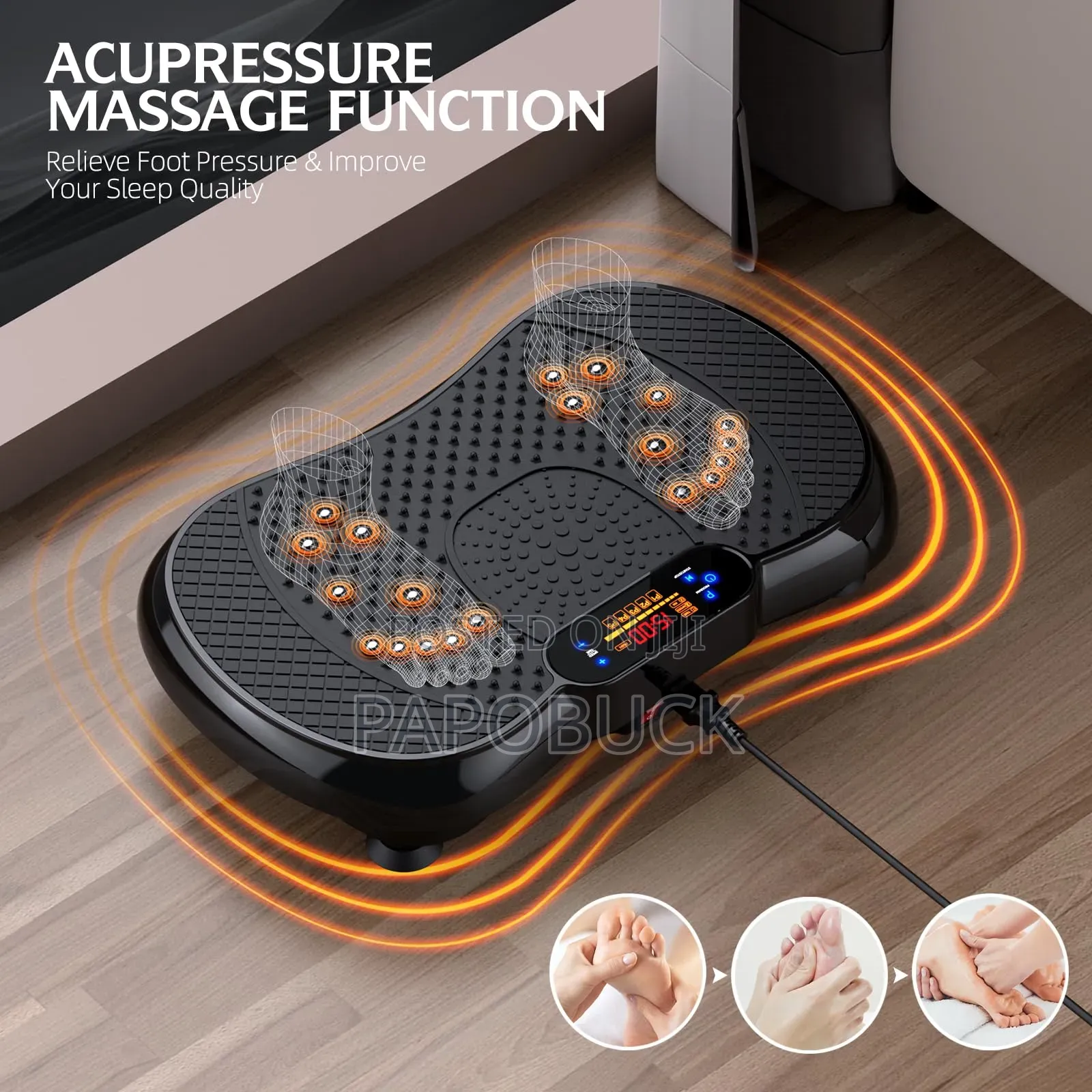 Vibration Plate, Fitness Board for Lymphatic Drainage