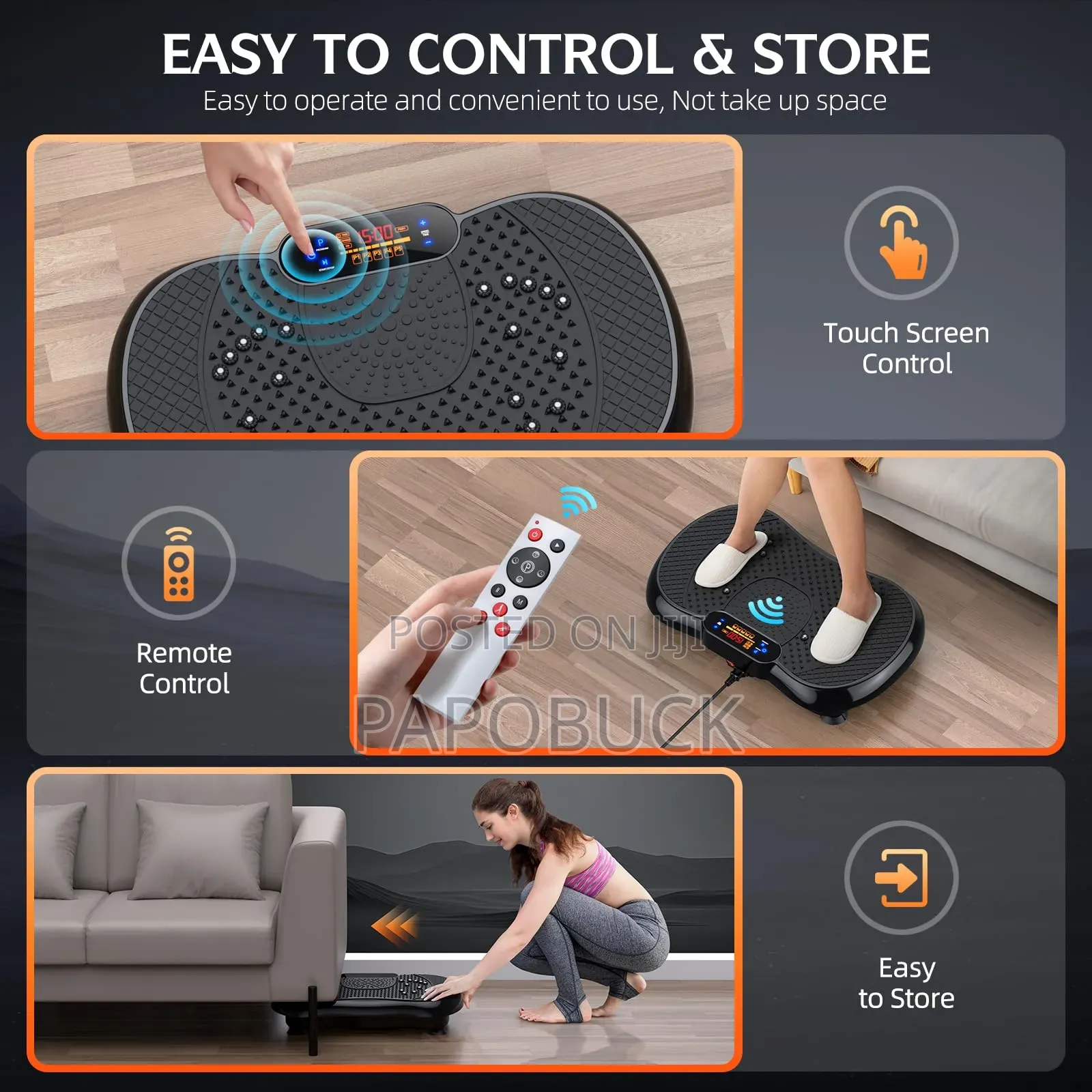 Vibration Plate, Fitness Board for Lymphatic Drainage
