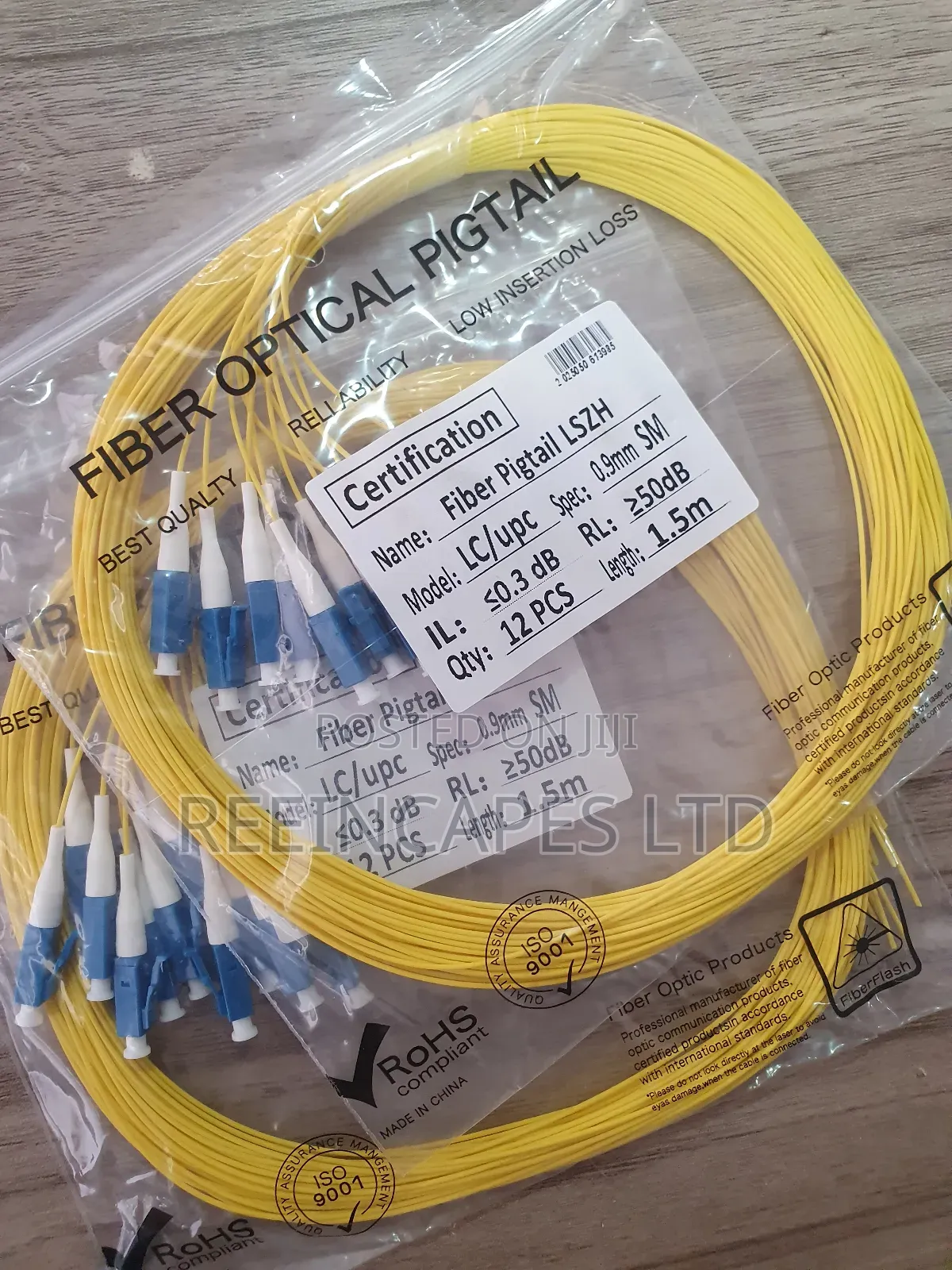 Fiber Pigtail Lszh Lc/Upc Sm 1.5m