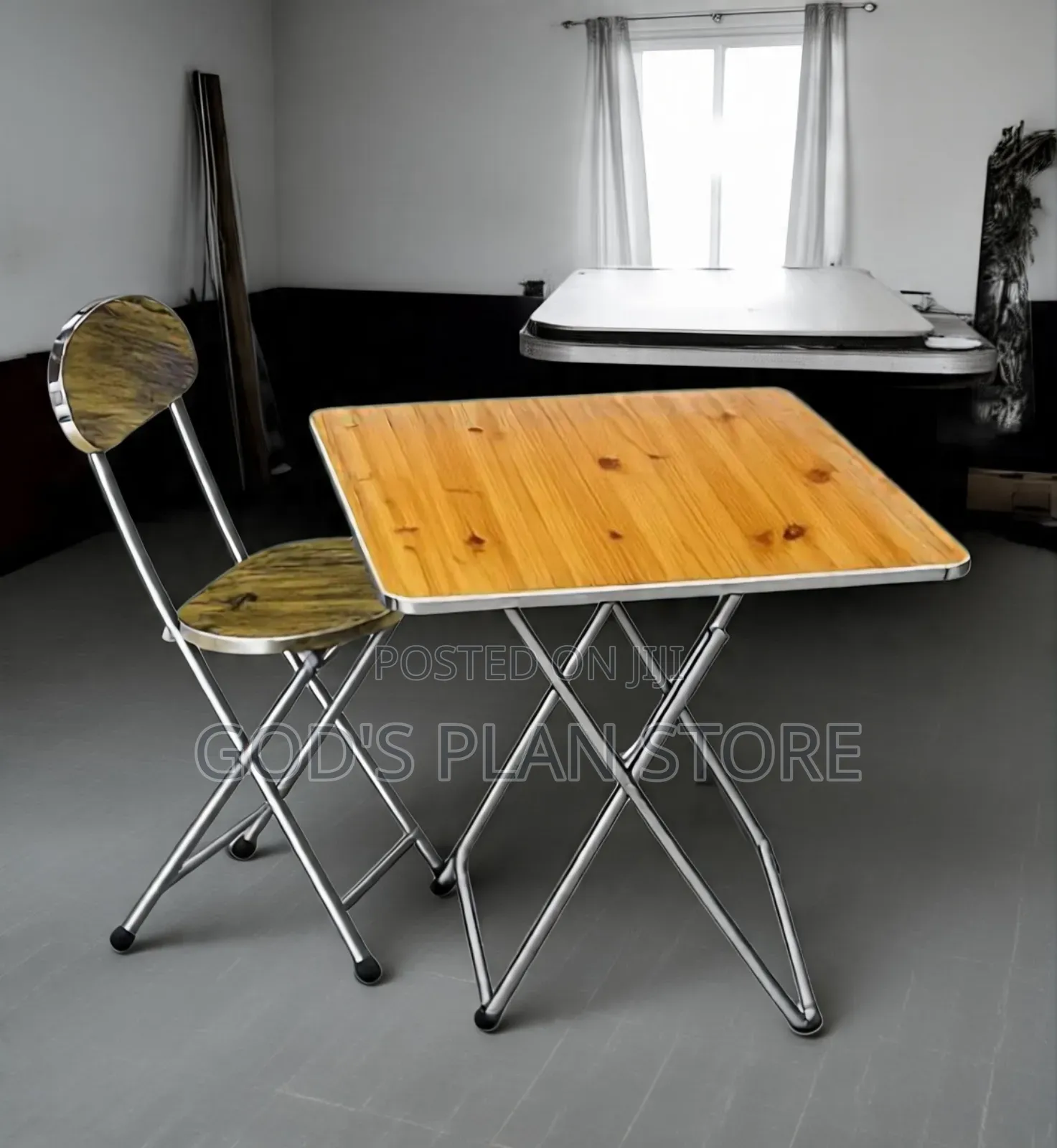 Wooden Foldable Reading Table and Wooden Foldable Reading Chair