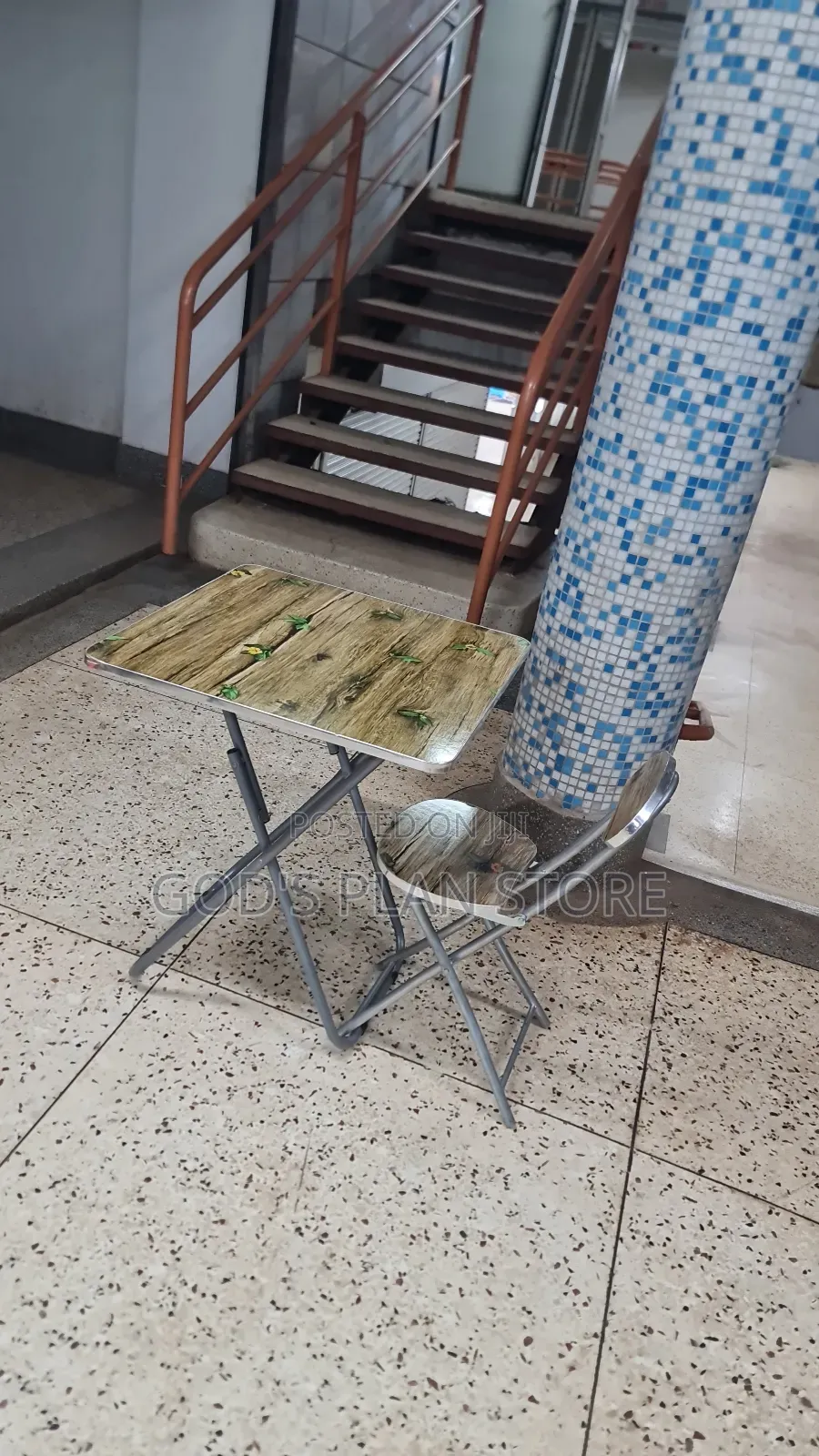 Wooden Foldable Reading Table and Wooden Foldable Reading Chair