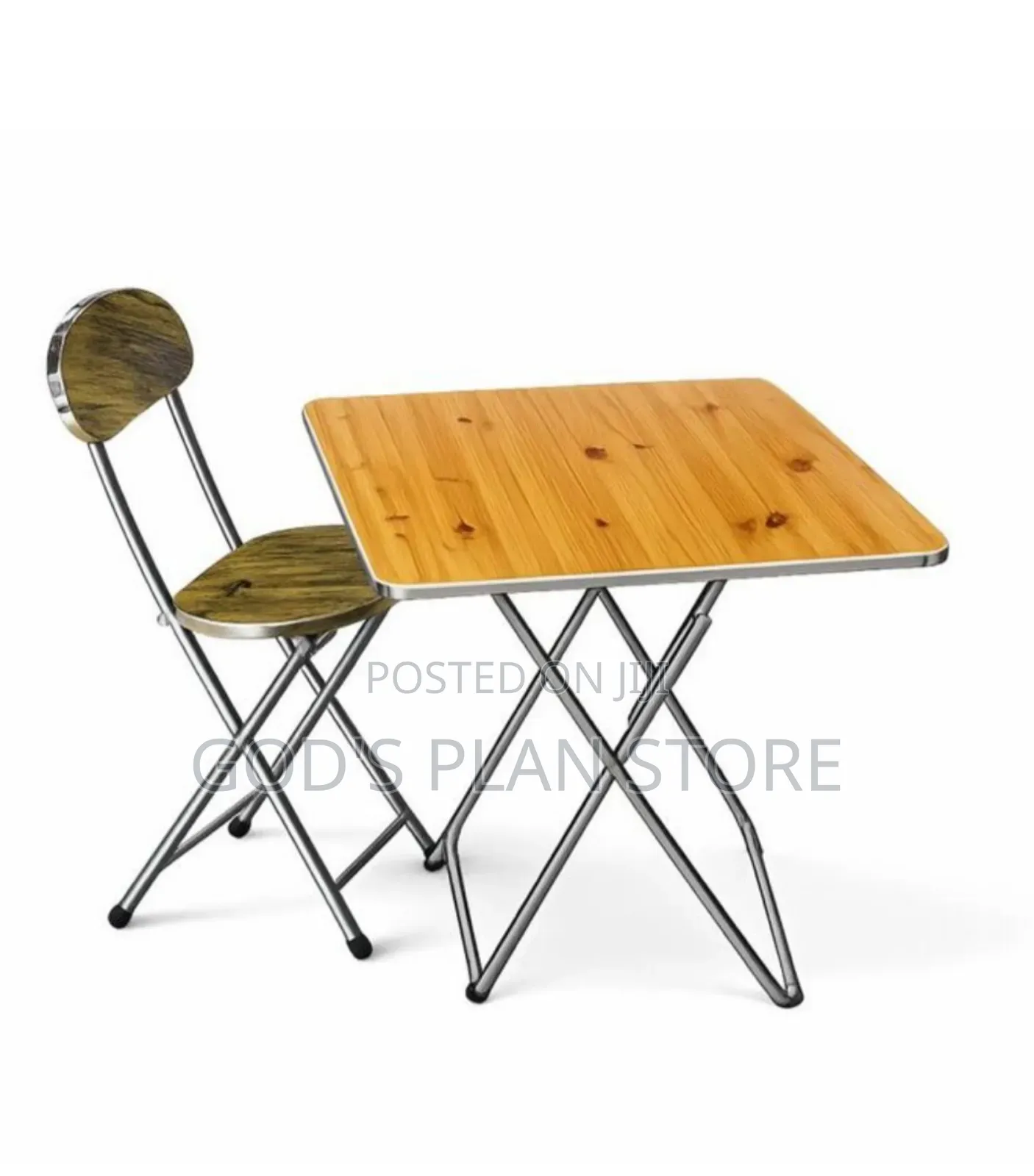 Wooden Foldable Reading Table and Wooden Foldable Reading Chair