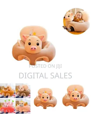 Baby Floor Sofa Support Chair, Soft Plush Cartoon Animals Baby Sitting