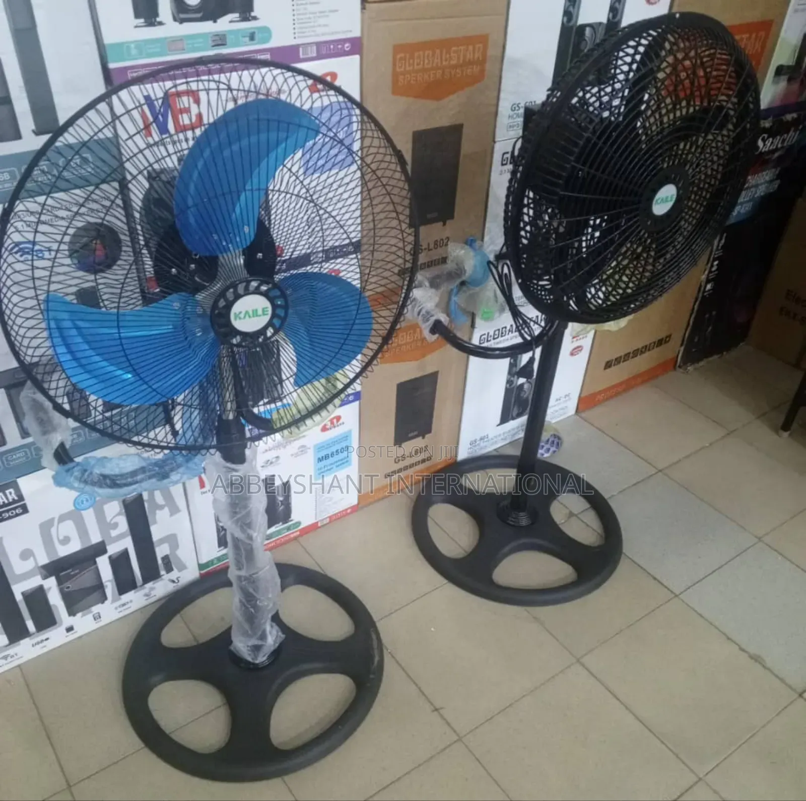 Kaile Stand Fan 18" Inch/3 Metallic Blades Fans