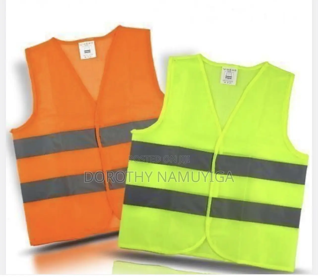 Corporate Togs VOLUNTEER Printed High Visibility Waistcoat - Hi-Vis Safety Vest Tabard, Brace Hi-Vis Strips, Fully EN471 Health, Protective Safety Wear | Safety Apparel