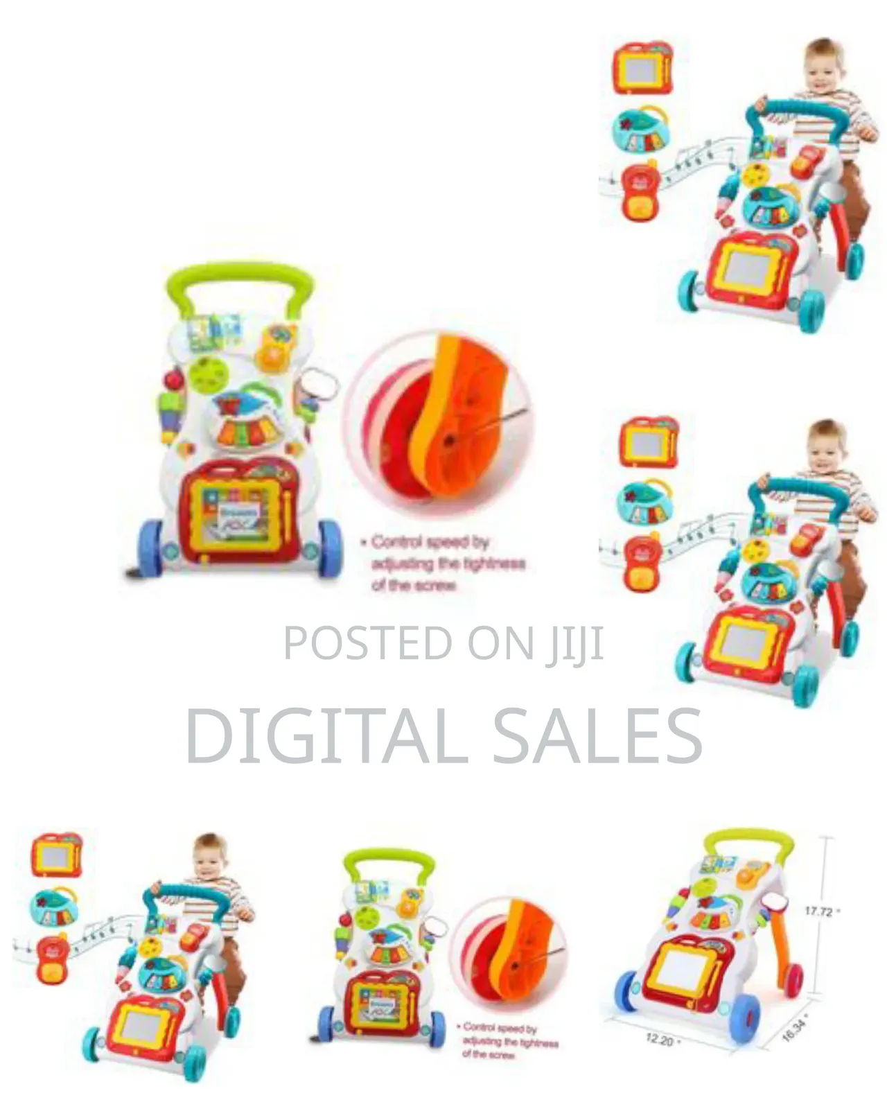 2 in 1 Baby Walker Sit to Stand Up Learning Walkers, Toddler Walk