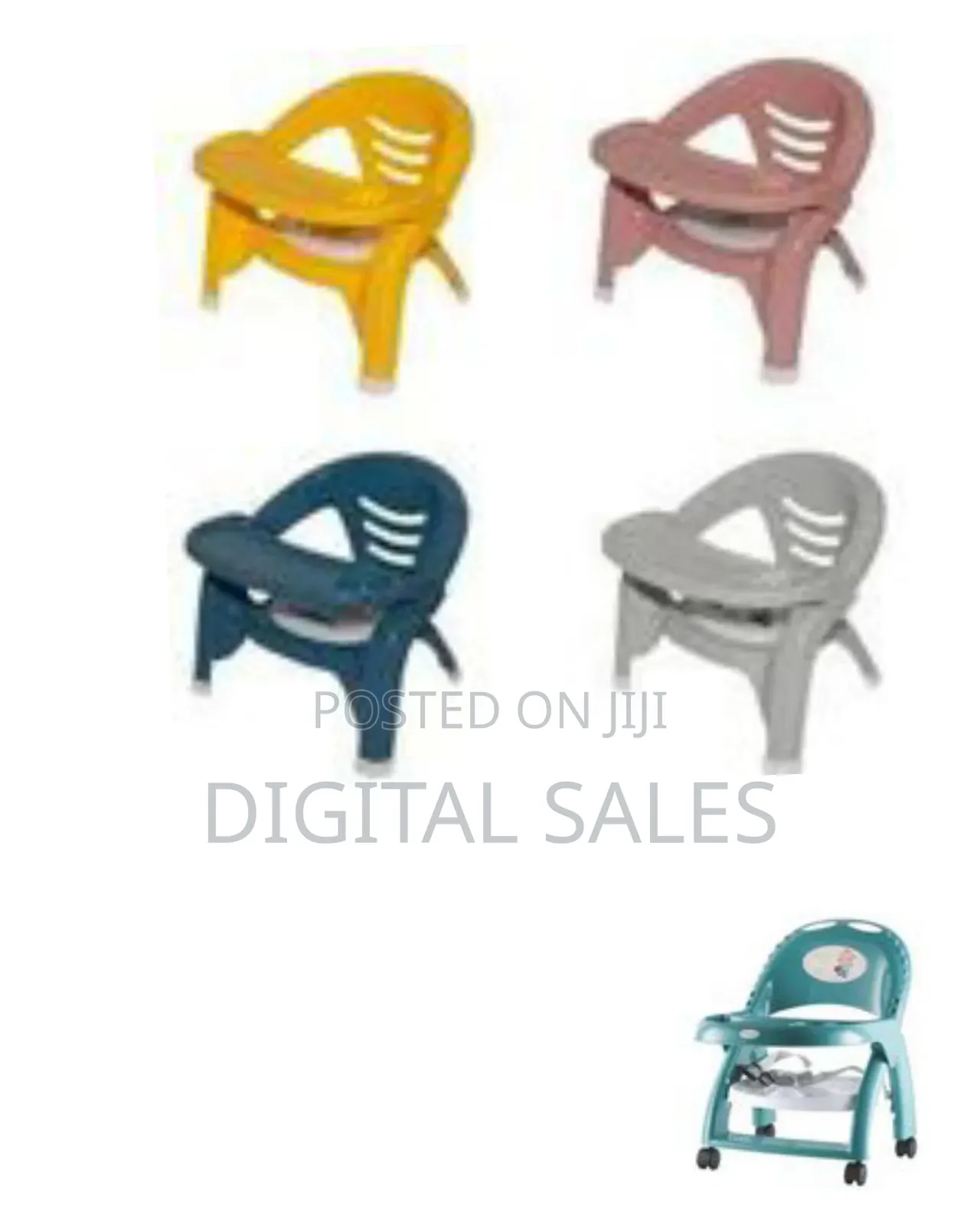 Baby Kids Fold-Able Seat Dining Chair and Table Multi-Function