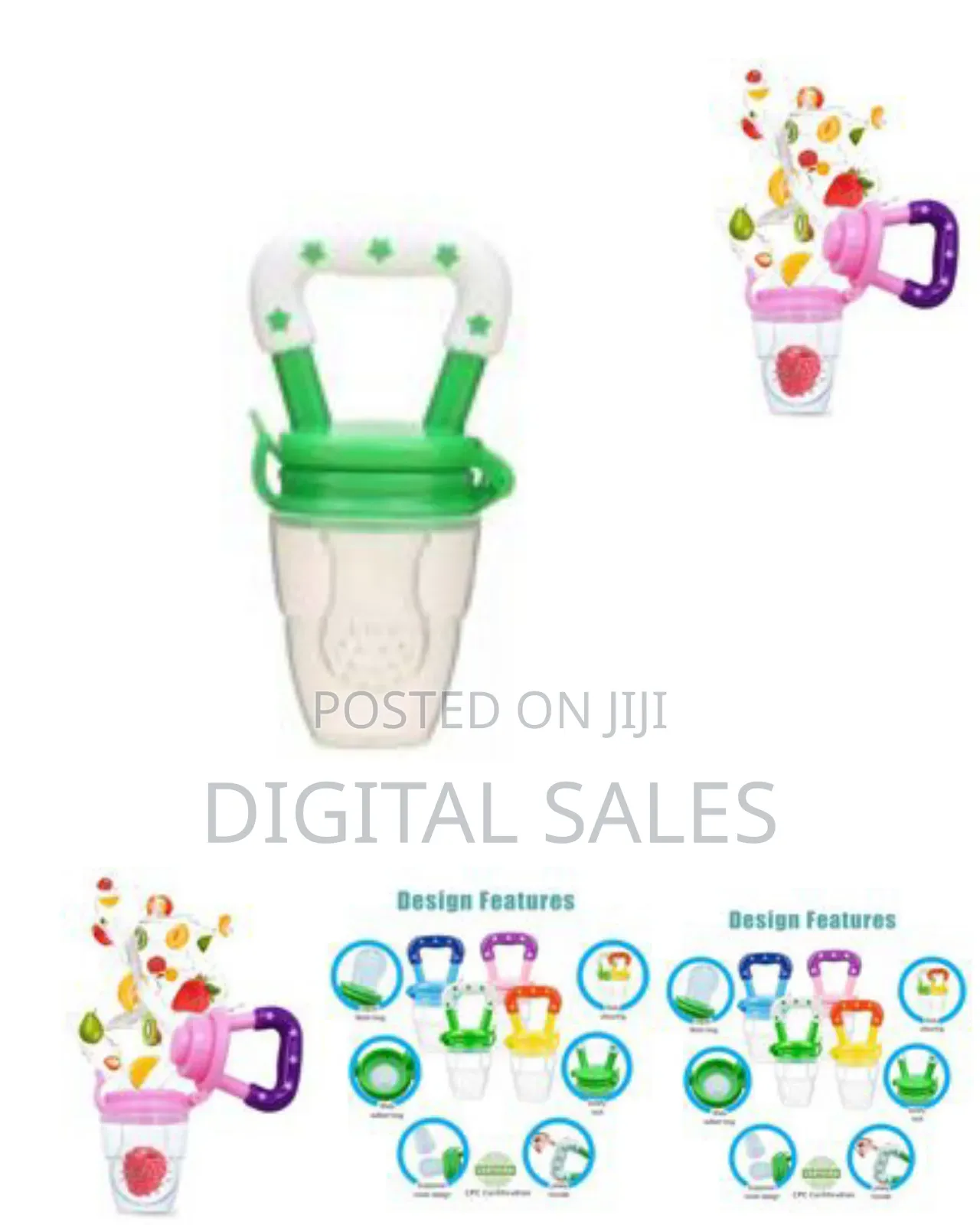 Baby Fruit Food Feeder Silicone Pacifier Food-Grade Baby Bite Dummy