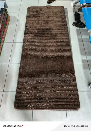 Classic Modern Bedside Carpets. Brown Color