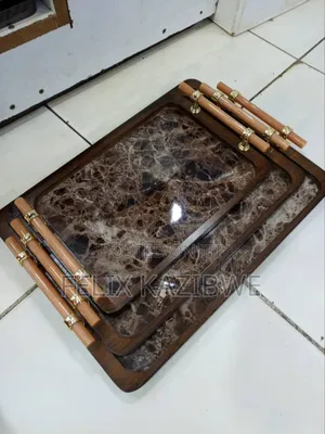 Set of Nesting Luxury Serving Trays.