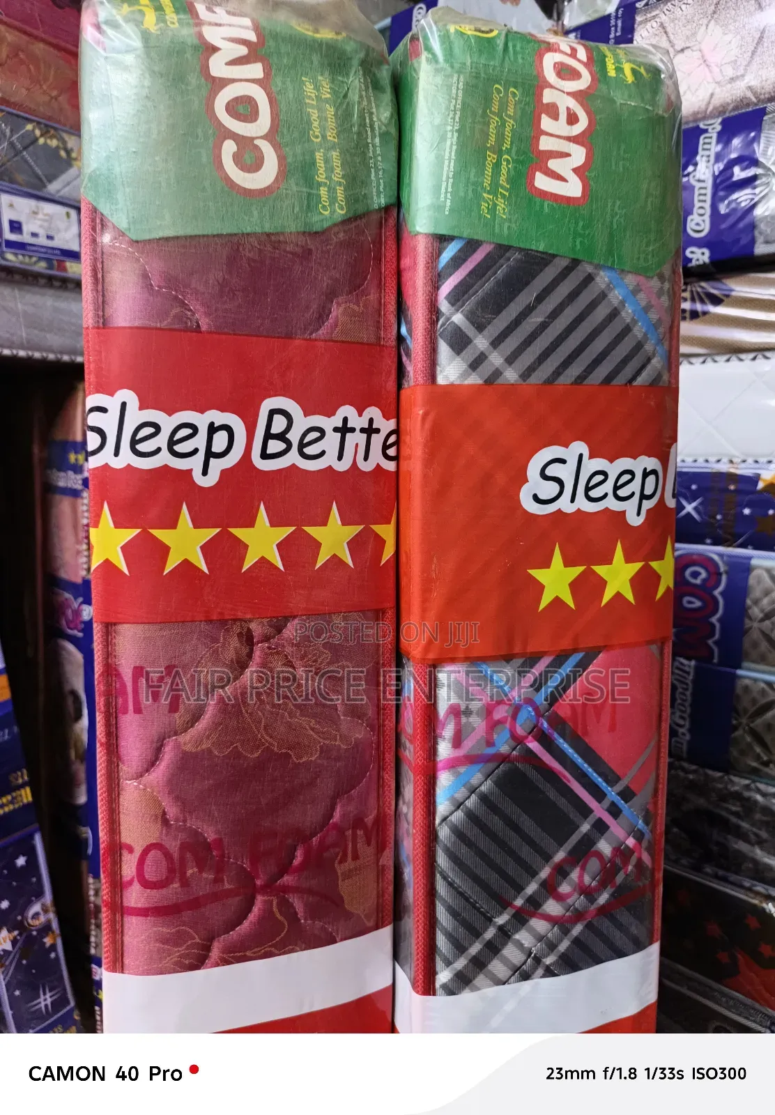 Comfoam Mattress 5x6 By6 Inches. Super Density Mattresses