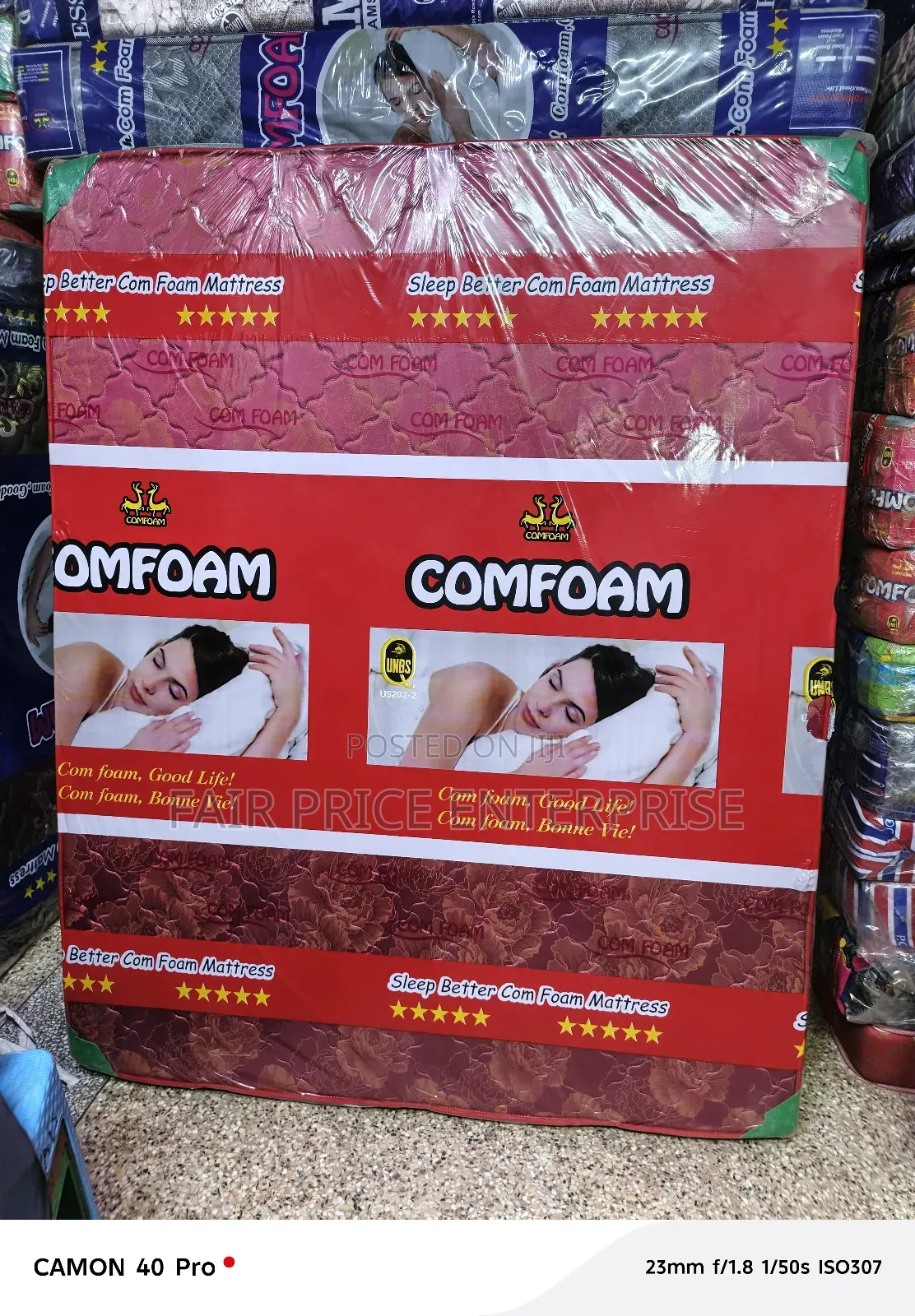Comfoam Mattress 4x6 By6 Inches. Super Density Mattress