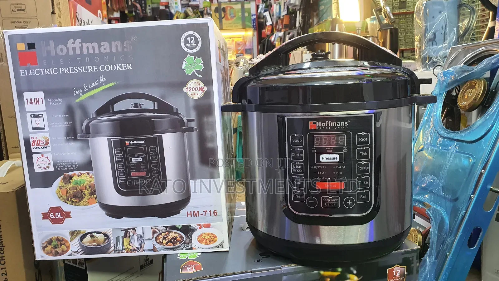 Hoffmans 6.5l Pressure Cooker 14in 1