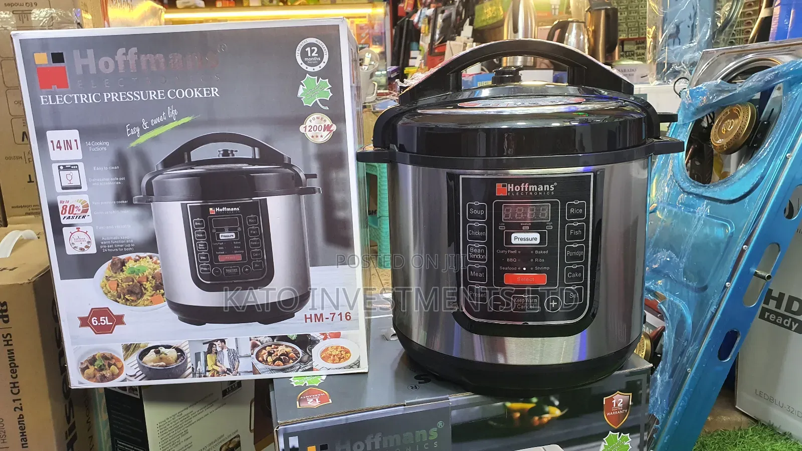 Hoffmans 6.5l Pressure Cooker 14in 1