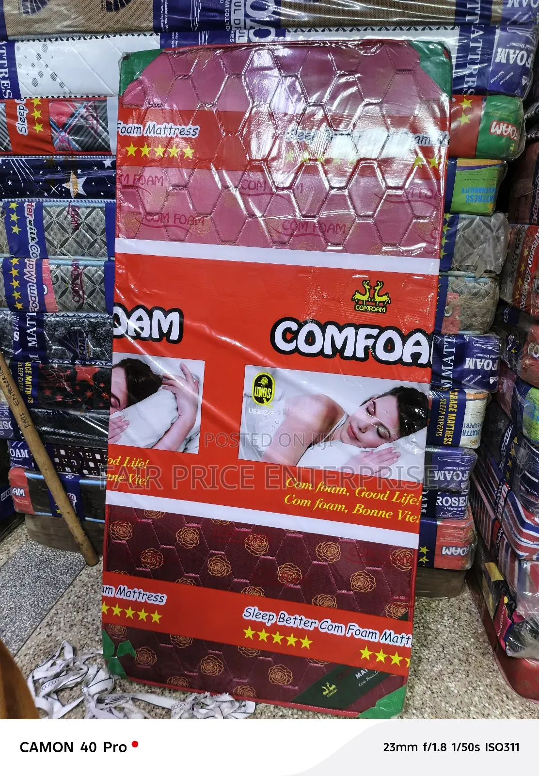 Comfoam Mattresses 3x6 By6 Inches. Super Density Mattress