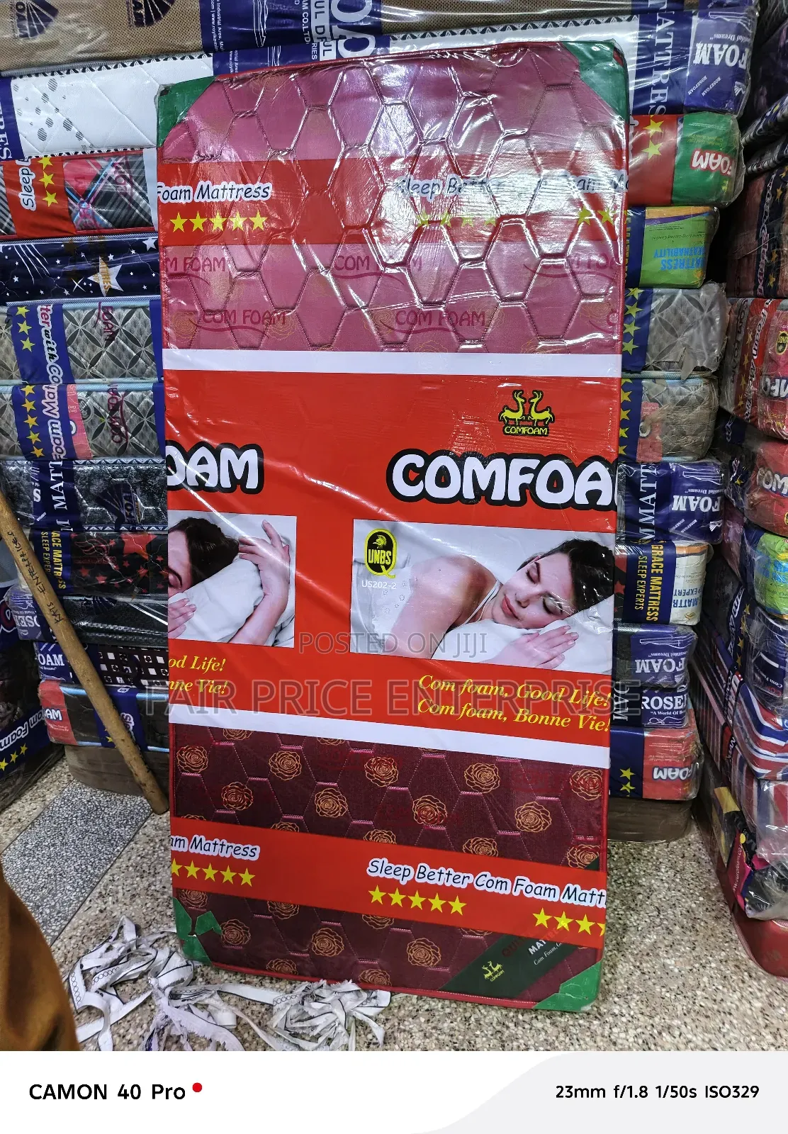 Mattress Comfoam 3x6 by 4 Inche. Super Density Mattress