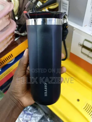 Double-Wall Stainless Steel Insulated Travel Mug.