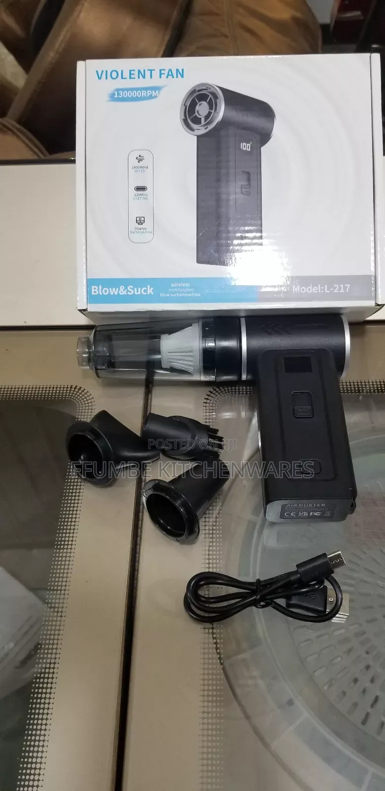 Cordless Air Blower and Vaccuum Cleaner