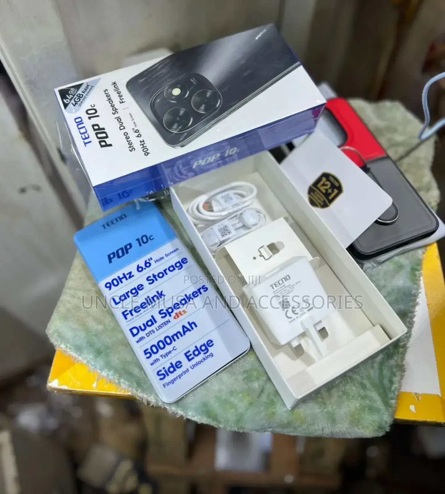 New Tecno Pop 10C 64 GB White