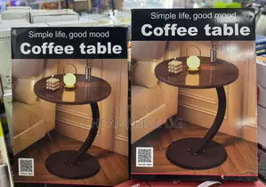 Coffee Table Sleek C-Shaped Table