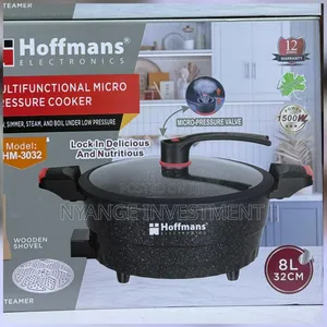 Hoffman Multi Functional Cooking Pot 8ltrs . Pressure Cooker and Pot